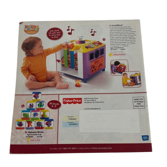 Fisher-Price Holiday Rare 2008 Shop-At-Home Catalog with Little People & More! - Picture 5 of 5